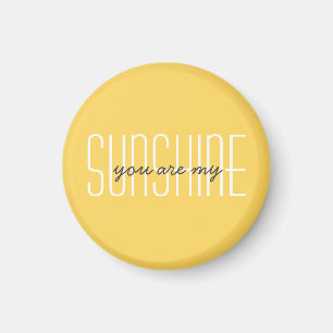 Söt Du Är Min Solsken Citat Typografi Modern Magnet