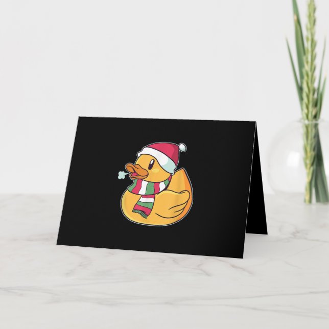 Söt Dub Anka Jul Kort (Framsida)