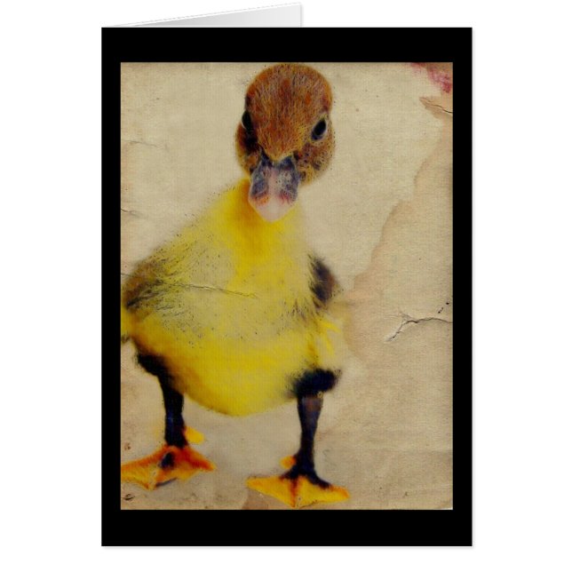 Söt Duckling Hälsningskort (Framsidan)