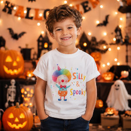 Söt dum och läskig clown Halloween barn T Shirt