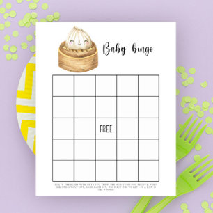 Söt Dumpling Baby shower bingo spel