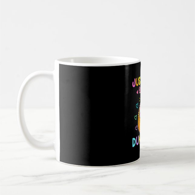 Söt dumpling kawaii anime en tjej som älskar kaffemugg (Vänster)