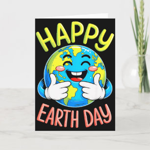 Söt Earth Day 2026 Earth Day Rolig Rädda Planeten Kort