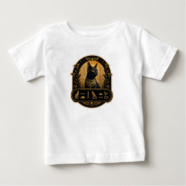 Söt egyptisk faraonisk svart katt barn t-shirt t shirt