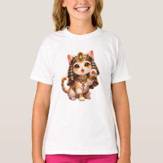 Söt egyptisk katt barn t-shirt – Gamla Egypten kat