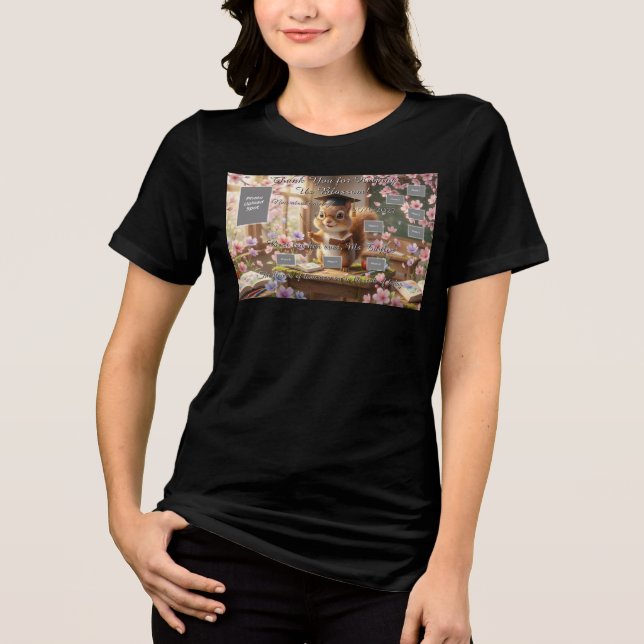 Söt Ekorre Lärarskattning Damtröja T Shirt (Framsida)