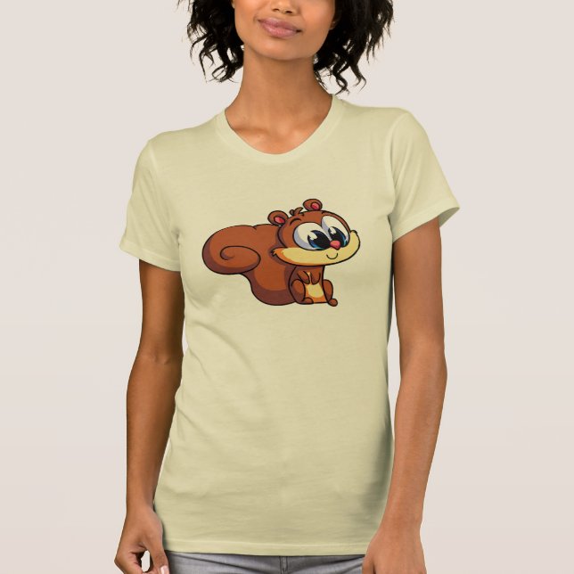 Söt ekorre t-shirt (Framsida)