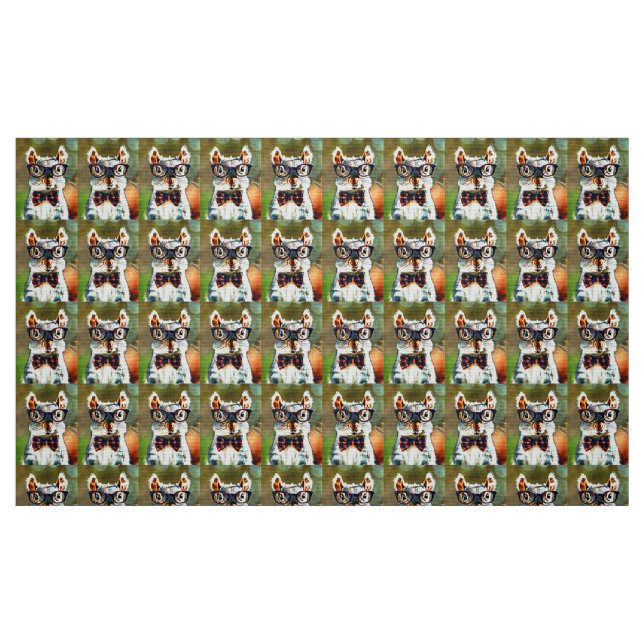 Söt ekorre tyg (Fat Quarter)