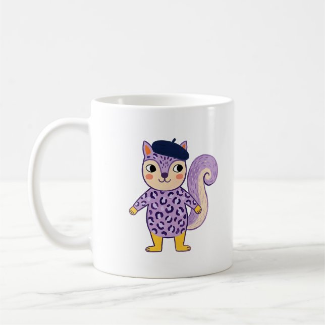 Söt Ekorreberetmugg Kaffemugg (Vänster)