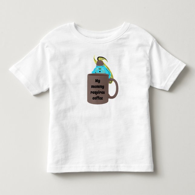 Söt ekorremamma kaffeträja t shirt (Framsida)