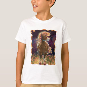 Söt Eldhäst Fram- och Baksida T Shirt
