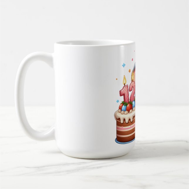 Söt elefant 12-årsdag kaffemugg (Vänster)