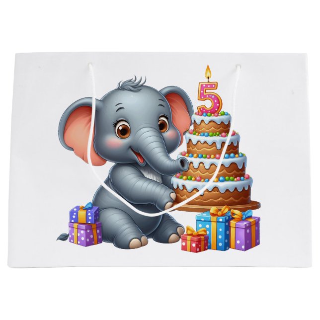 Söt elefant 5-årsdag (Framsidan)