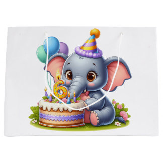 Söt elefant 6-årsdag