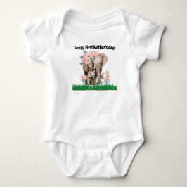 Söt elefant från lycklig första mor-dagen t shirt
