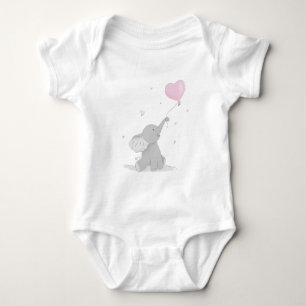 Söt elefant med ballong t shirt