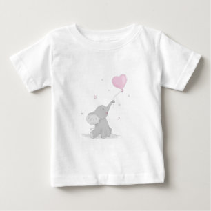 Söt elefant med ballong t shirt