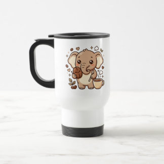 Söt Elefant Resemugg Kawaii Kaffe