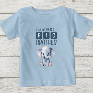 Söt elefant storebror blå t shirt