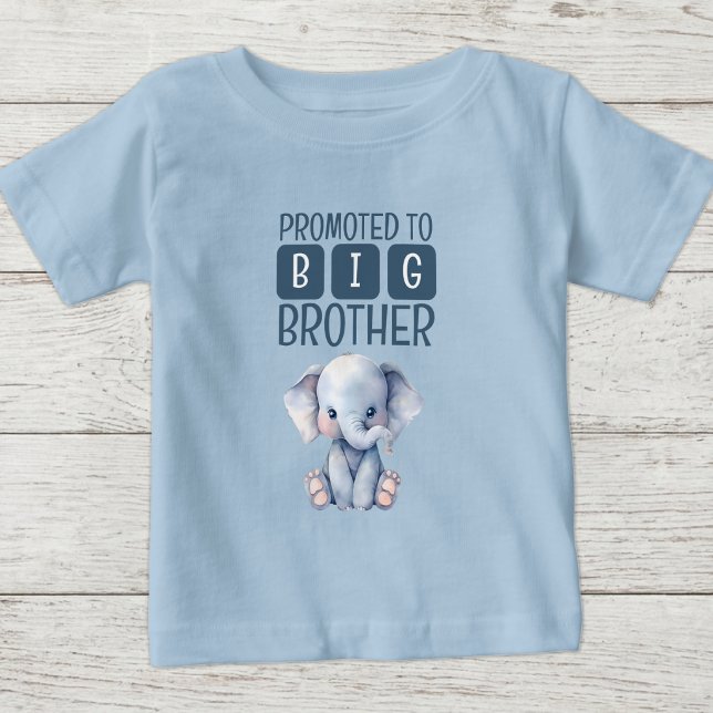 Söt elefant storebror blå t shirt (Skapare uppladdad)