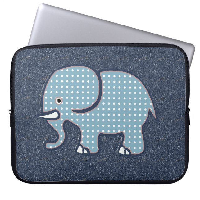 söt elefantdesign laptop fodral (Framsidan)