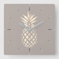 Söt elegant ananas och grått av kopparanas ro guld