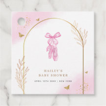 Söt Elegant Arch Ballerina Girl Shower