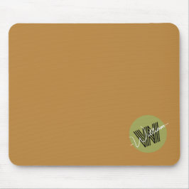 Söt elegant minimalist Monogram initial Brown Musmatta