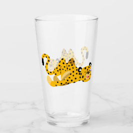Söt elegant seriegepard glaskopp