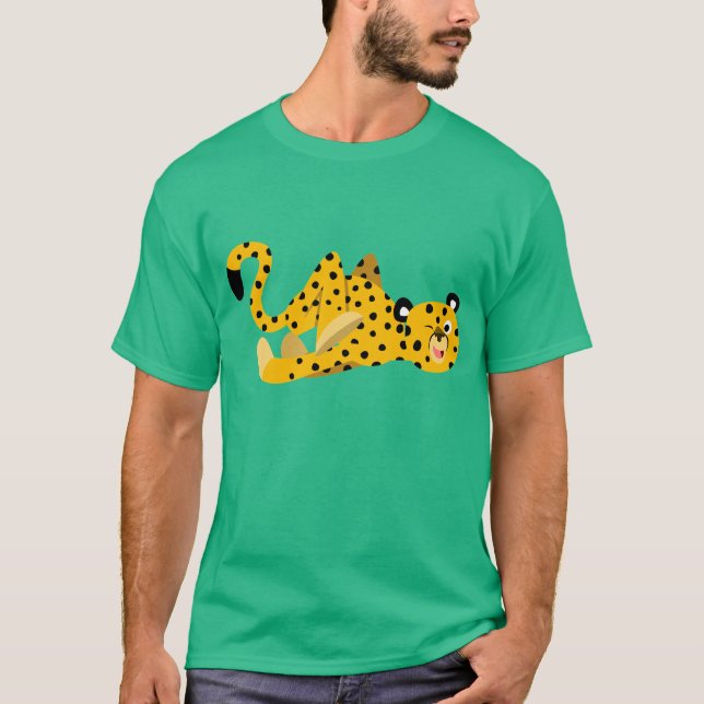 Söt elegant seriegepard t-shirt (Framsida)