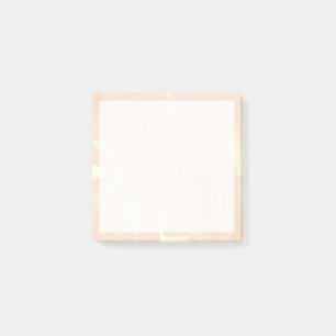 Söt elegant snyggt ro guld mönster post-it block