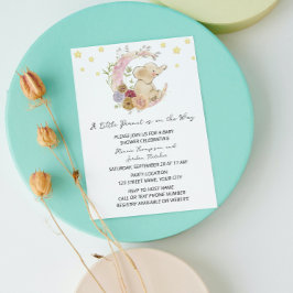 Söt Elephant Baby Shower-inbjudan Inbjudningar