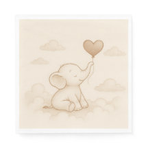 Söt Elephant Baby Shower Pappra blöjor