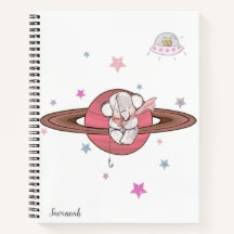 Söt Elephant Planet Namn Colorful