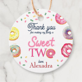 Söt en andra födelsedag gåvor etiketter