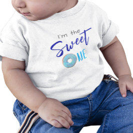 Söt en Donut Blue Boy 1:a födelsedagen Party T Shirt