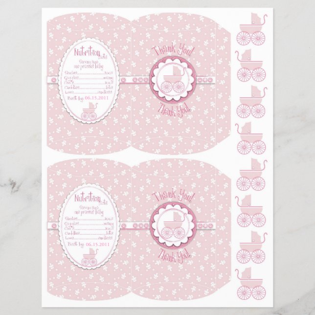 Söt en flicka Mini Puff Box-mall Reklamblad (Framsidan)