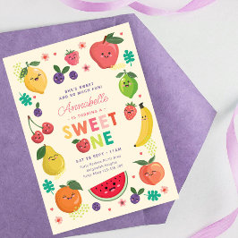 Söt en födelsedag inbjudan, flickor 1:a Party Inbj Inbjudningar