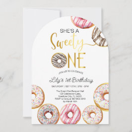 Söt en födelsedagsinbjudan, första födelsedagsflic inbjudningar