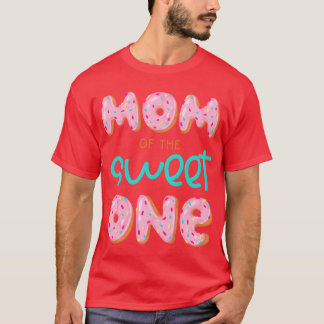Söt En Första Födelsedag Matchande Familj Donut T Shirt