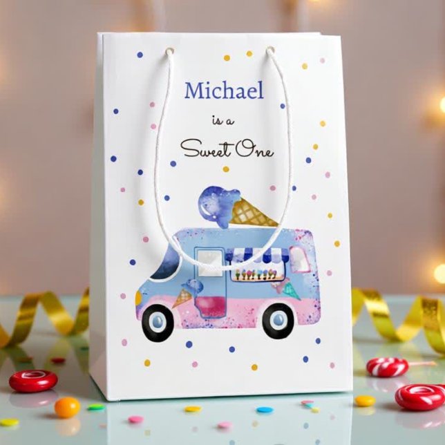 Söt En glass lastbil första födelsedag (Skapare uppladdad)