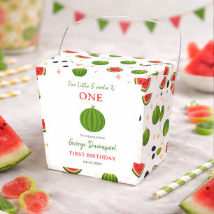 Söt En i en Melon Vattenmelon 1-års födelsedagsfes Presentaskar