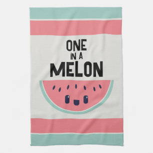 Söt En-I-En-Melon Vattenmelon Kökshandduk