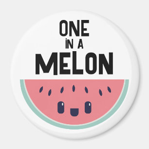 Söt En-I-En-Melon-Vattenmelon Magnet
