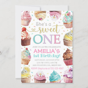 Söt En Inbjudan, Cupcake-inbjudan Inbjudningar
