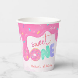 Söt en Rosa Frosting Girl's First Birthday