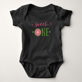Söt En Vattenmelon 1-års Födelsedags Outfit T-Shir T Shirt