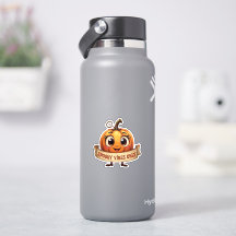 Söt "Endast spökliga vibbar" Halloween-dekal med p