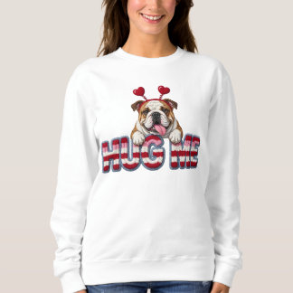 Söt engelsk Bulldog-valp Alla hjärtans dag T Shirt