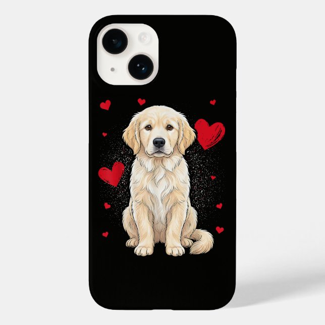 Söt engelsk krämgyllen retriever hund (Baksida)